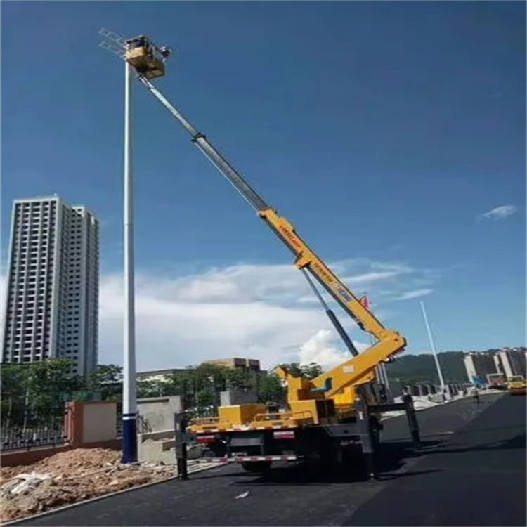 镇江丹徒维修路灯的曲臂升降车出租